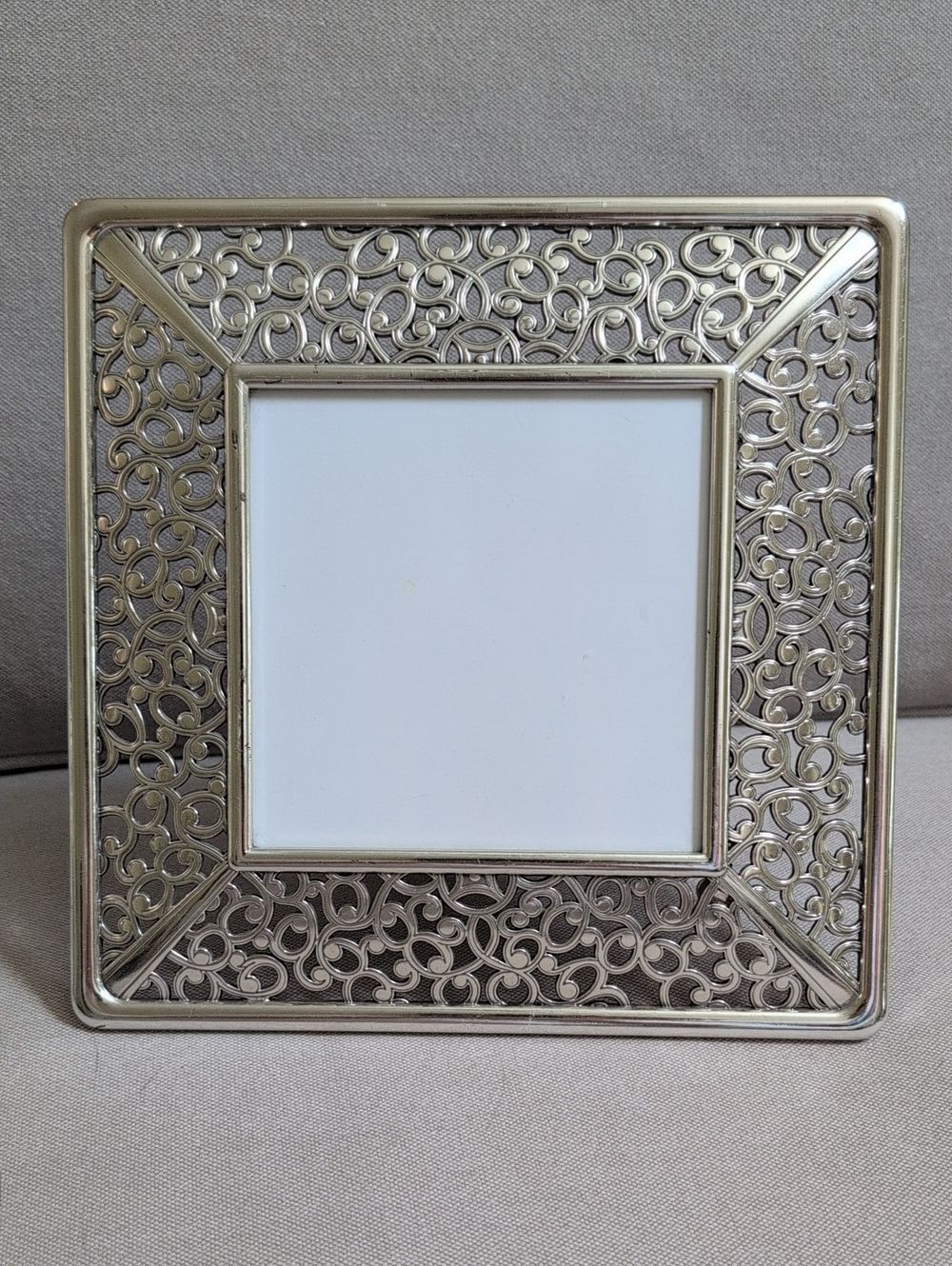 Classic Brighton Serendipity Silver Filigree Photo Frame 5 x 5 Photo Opening
